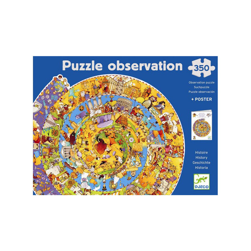 Puzzle de observatie 350 piese si poster Istoric