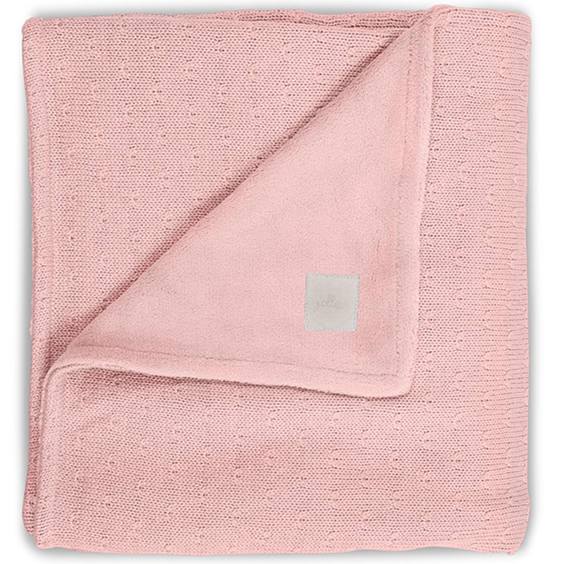 Paturica bebe 2 fete, Soft, 100x150 cm, tricot, fleece, roz corai