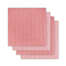 Set 4 scutece hidrofile refolosibile  Duo coral roz 70x70 cm