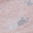 Set pilota si perna, Pinio Bunnies, 100x135cm/40x55cm, roz