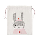 Sac textil cu doua fete, Rose Bunny