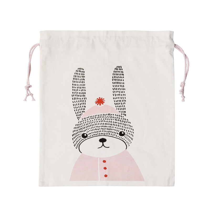 Sac textil cu doua fete, Rose Bunny