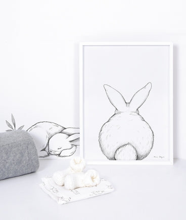 Poster (30x40cm) - BUNNY FROM THE BACK