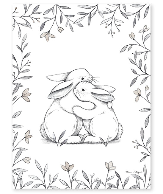 Poster (30x40cm) - BUNNY LOVES YOU