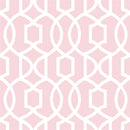 Tapet din vinil cu model geometric Pink Grand Trellis